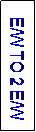 Text Box:  E/W TO 2 E/W