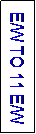 Text Box: E/W TO 11 E/W
