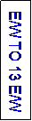 Text Box: E/W TO 13 E/W