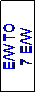 Text Box: E/W TO 13 E/W