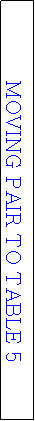 Text Box: MOVING PAIR TO TABLE 5
