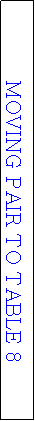 Text Box: MOVING PAIR TO TABLE 8