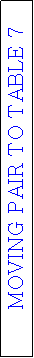 Text Box: MOVING PAIR TO TABLE 7
