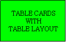 Text Box: TABLE CARDS
WITH
TABLE LAYOUT
