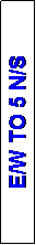Text Box: E/W TO 5 N/S