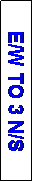 Text Box: E/W TO 3 N/S
