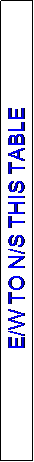 Text Box: E/W TO N/S THIS TABLE