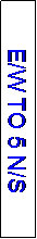 Text Box: E/W TO 5 N/S