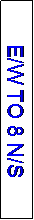 Text Box: E/W TO 8 N/S