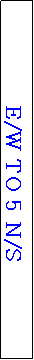 Text Box: E/W TO 5 N/S