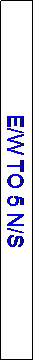 Text Box: E/W TO 5 N/S