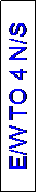 Text Box: E/W TO 4 N/S