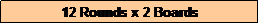 Text Box: 12 Rounds x 2 Boards
