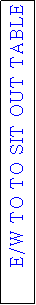 Text Box: E/W TO TO SIT OUT TABLE