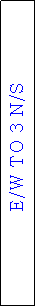 Text Box: E/W TO 3 N/S