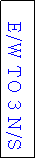 Text Box: E/W TO 3 N/S