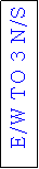 Text Box: E/W TO 3 N/S