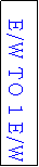 Text Box: E/W TO 1 E/W