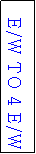 Text Box: E/W TO 4 E/W
