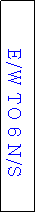 Text Box: E/W TO 6 N/S