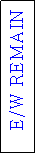 Text Box: E/W REMAIN