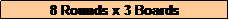 Text Box: 8 Rounds x 3 Boards