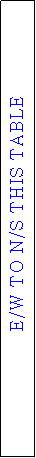 Text Box: E/W TO N/S THIS TABLE
