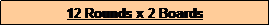 Text Box: 12 Rounds x 2 Boards