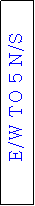 Text Box: E/W TO 5 N/S