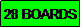 Text Box: 28 BOARDS
