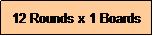 Text Box: 12 Rounds x 1 Boards