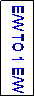 Text Box: E/W TO 1 E/W