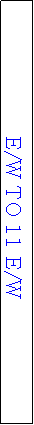 Text Box: E/W TO 11 E/W