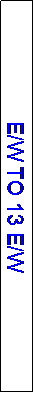 Text Box: E/W TO 13 E/W