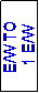 Text Box: E/W TO
 1 E/W