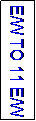 Text Box: E/W TO 11 E/W