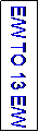 Text Box: E/W TO 13 E/W