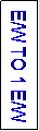 Text Box: E/W TO 1 E/W