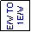 Text Box: E/W TO
 1 E/W