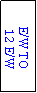 Text Box: E/W TO
12 E/W