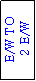 Text Box: E/W TO
 2 E/W