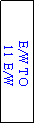 Text Box: E/W TO
 11 E/W