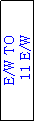 Text Box: E/W TO
 11 E/W