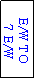 Text Box: E/W TO
 7 E/W