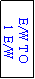 Text Box: E/W TO
 1 E/W