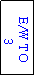 Text Box: E/W TO
 3
