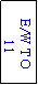 Text Box: E/W TO
 11