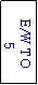 Text Box: E/W TO
 5