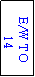 Text Box: E/W TO
 14