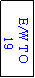 Text Box: E/W TO
 19